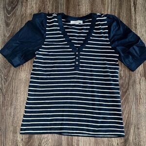 🆕 NWOT Loft mixed media shirt